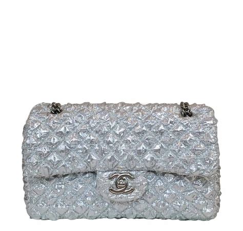 silver chanel flap bag|chanel flap bag small.